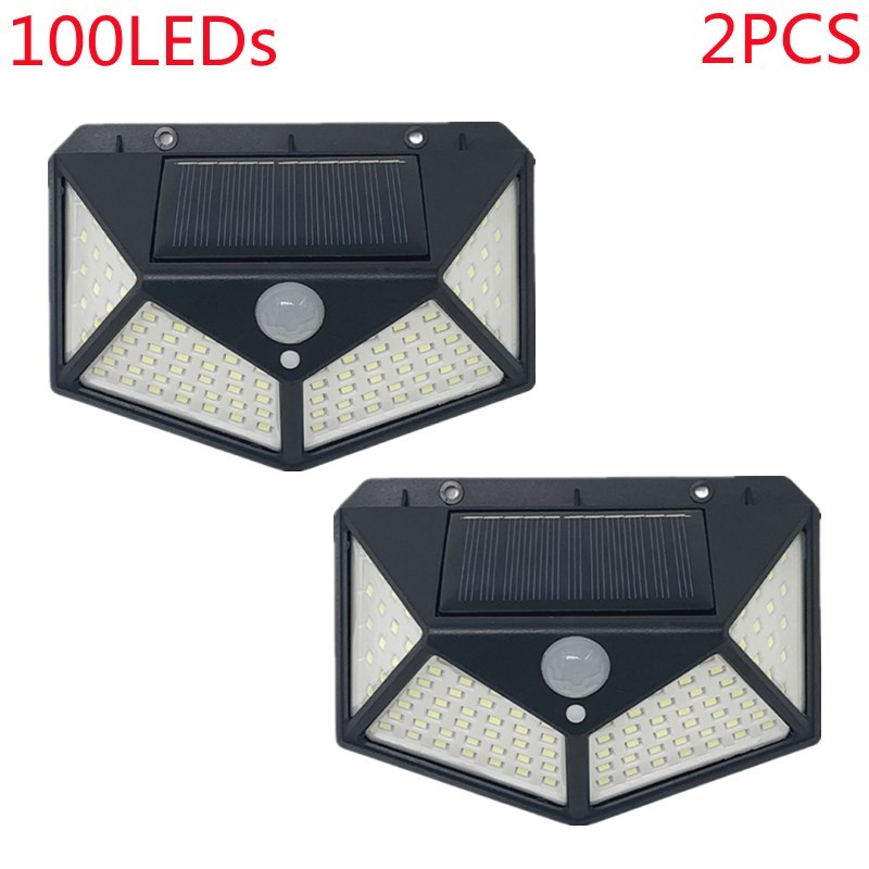 3Mode Waterproof 100 LED Solar Motion Sensor Lights Outdoor - 图1