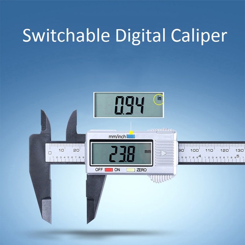 150mm 100mm Electronic Digital Caliper 6 Inch Vernier Calipe - 图0