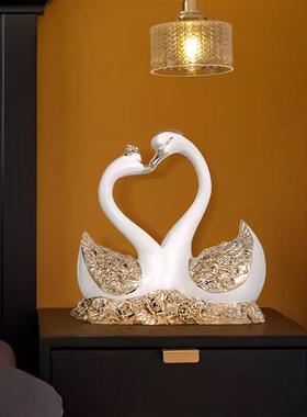 欧式天鹅饰品，创意婚礼礼品，无障碍奢侈品，高端闺蜜礼品，客厅