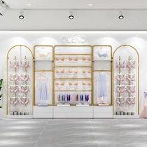 Lingerie Store Multifunction Show Shelf Underwear briefs Showcase shelves customizable against wall upscale bra shelves
