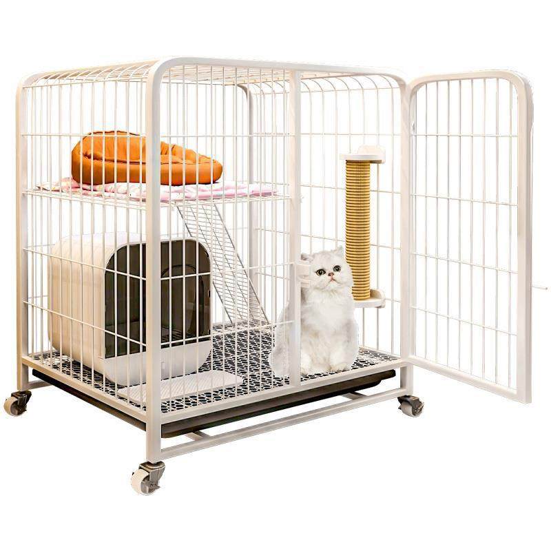 小型猫别墅室内小猫笼子超大自由空间室内猫舍幼猫家用铁笼子猫窝,淘宝优惠券,粉丝福利购,淘宝优惠卷