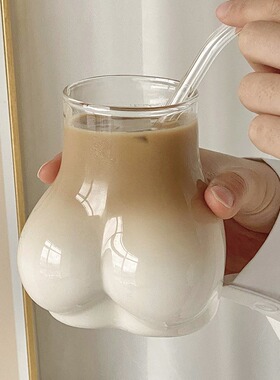 搞怪性感可爱屁屁玻璃杯咖啡杯