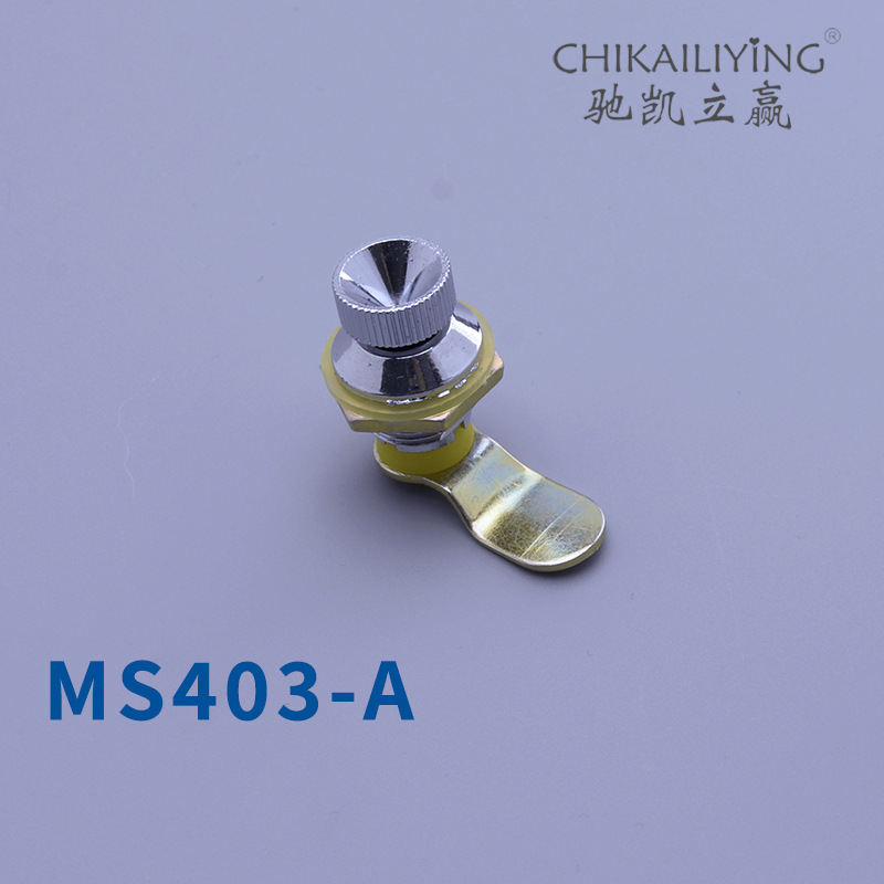 MS403-A电表箱照明箱小圆锁信息箱配电箱机柜转舌锁半铁十字铜锁 - 图1