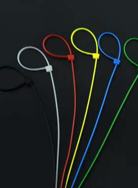 Colorful 100PCS/Pack 4*200mm Width 2.7mm Length 20cm Self-Lo