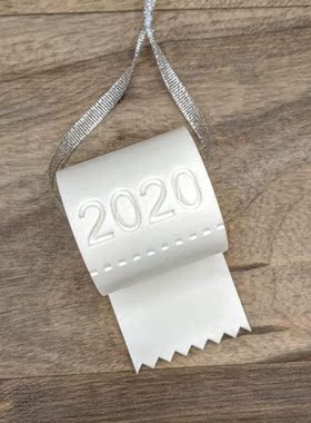 1Pc 2020 Christmas Tree Ornament Toilet Paper Pendant Christ