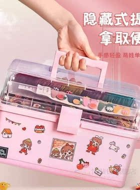 Children's hair aCCessories storage box girl baby hair C