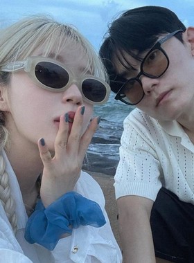 墨镜女高级感ins小脸欧美复古