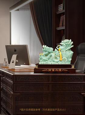 财富兴隆招财龙摆件白菜客厅办公室收银台生意人装饰店铺开业礼品