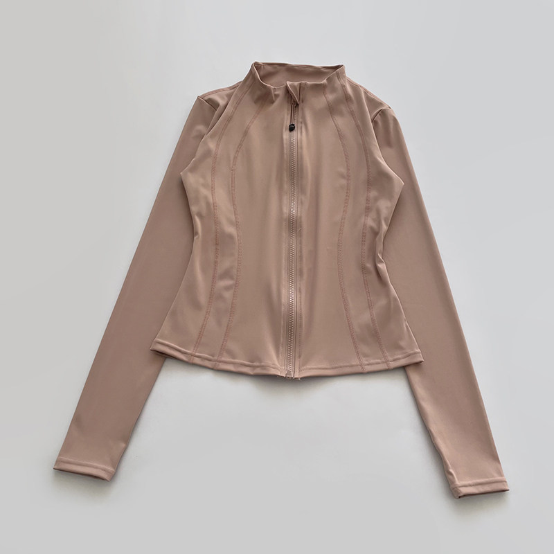 瑜伽服女秋冬拉链时尚运动外套户外跑步训练长袖修身显瘦健身上衣,淘宝优惠券,粉丝福利购,淘宝优惠卷