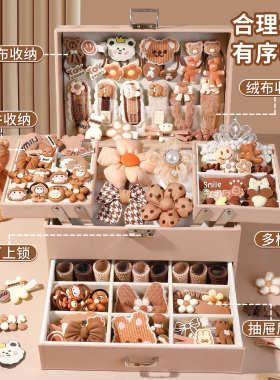 儿童刘海前额发夹扎头不伤发新款