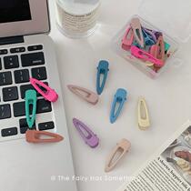 Candy Color Trumpet card adorable Liu Haiclip hair clip Japan-ROK sweet and beautiful 100 Lapped Edge Clip Hair Accessories Mini Makeup Clip