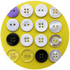 Cufflinks, shirt buttons, round, small, white buttons, clothes, jackets, men's suits, transparent inner buttons, small buttons, resin
