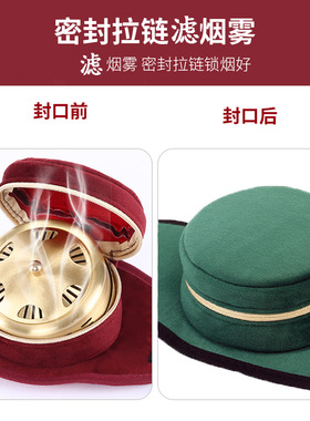 刺绣艾灸布套单个弹力单连滤烟可调热敷布套花边款腰腹部颈膝复古