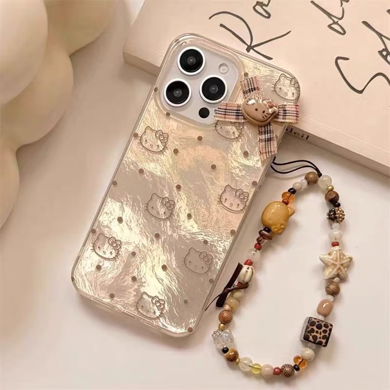 波点卡通猫适用于华为nova14pro手机壳13/12/10/9女pura80/p70pro/60新mate70pro+畅享80/70pro羽纱保护套 - 图3