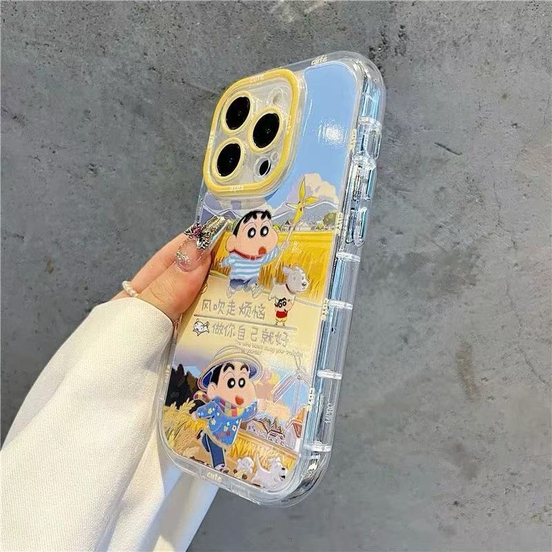 稻田可爱小新适用于vivoX300手机壳x200prox100ultra保护套S30S20S19PRO软S18e/17/16/12女X90s/80/70/60狐尾 - 图1