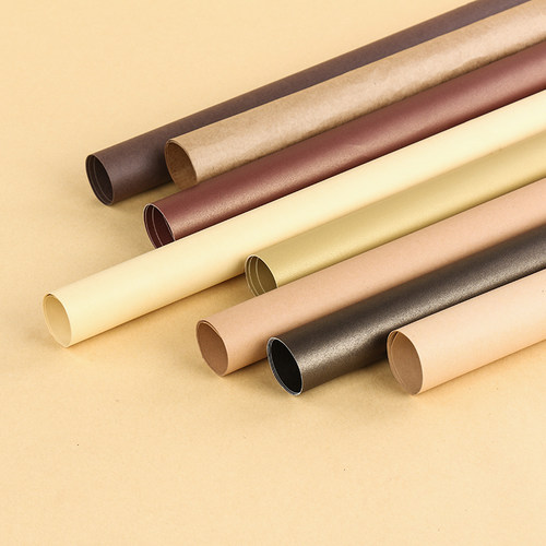 全开棕色系列手工彩色硬卡纸250克加厚2k卡其原木色深浅牛皮卡纸4k8开幼儿园环创彩色纸DIY模型纸摄影背景纸-图3