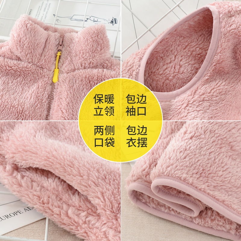 儿童马甲秋冬款女童男童宝宝保暖背心男孩女宝坎肩小女孩洋气外套