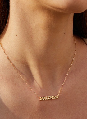 fettero 铜合金项链 【长条岩石项链】高定设计时尚小众锁骨链女