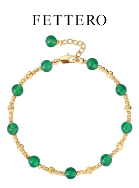 fettero 铜合金手链 【金色3比1批花球双石手链】小众轻奢设计师