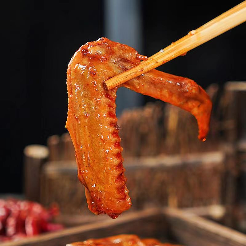 馋馋香辣鸭翅开袋即食休闲食品卤味鸭货夜宵下酒菜熟食解馋小零食
