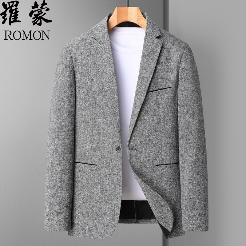 Romon 罗蒙 男式休闲修身西服外套 天猫优惠券折后￥99包邮（￥199-100） 3色可选