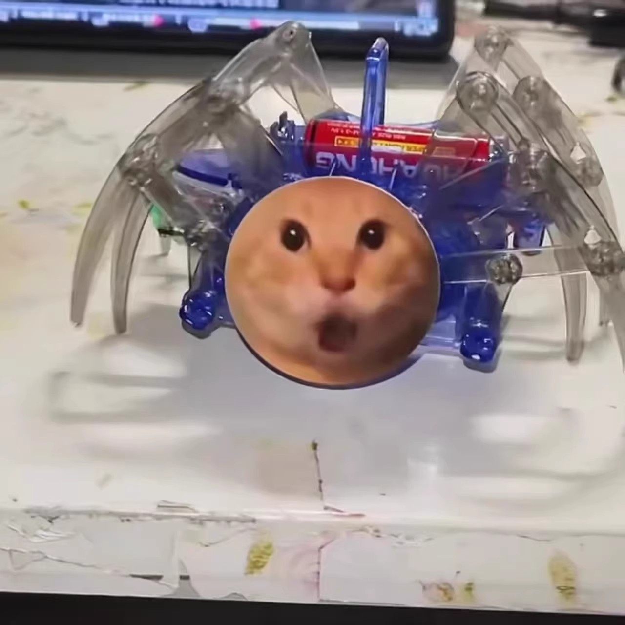 耄耋猫蜘蛛猫手工拼装材料diy猫咪表情包猫meme玩具机械爬行模型,淘宝优惠券,粉丝福利购,淘宝优惠卷