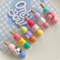 Candy Color sugar hyacinth Three Lull Duckbill Clips CUTE FOOD PLAY LIU SEA CLIP SWEET AND MERRY STUDENT 100 HITCH A HEAD DECORATION WOMAN