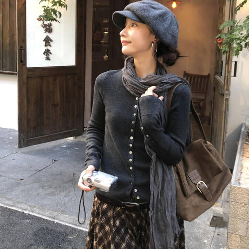 日系纯色褶皱棉麻围巾女2026新款氛围感文艺百搭纱巾柔软透气围脖 - 图2