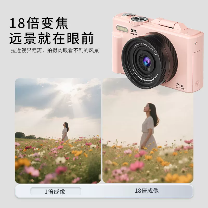 Feiku YBLY flip micro single camera HD 5K flip screen student party WD-08 convenient travel entry-level