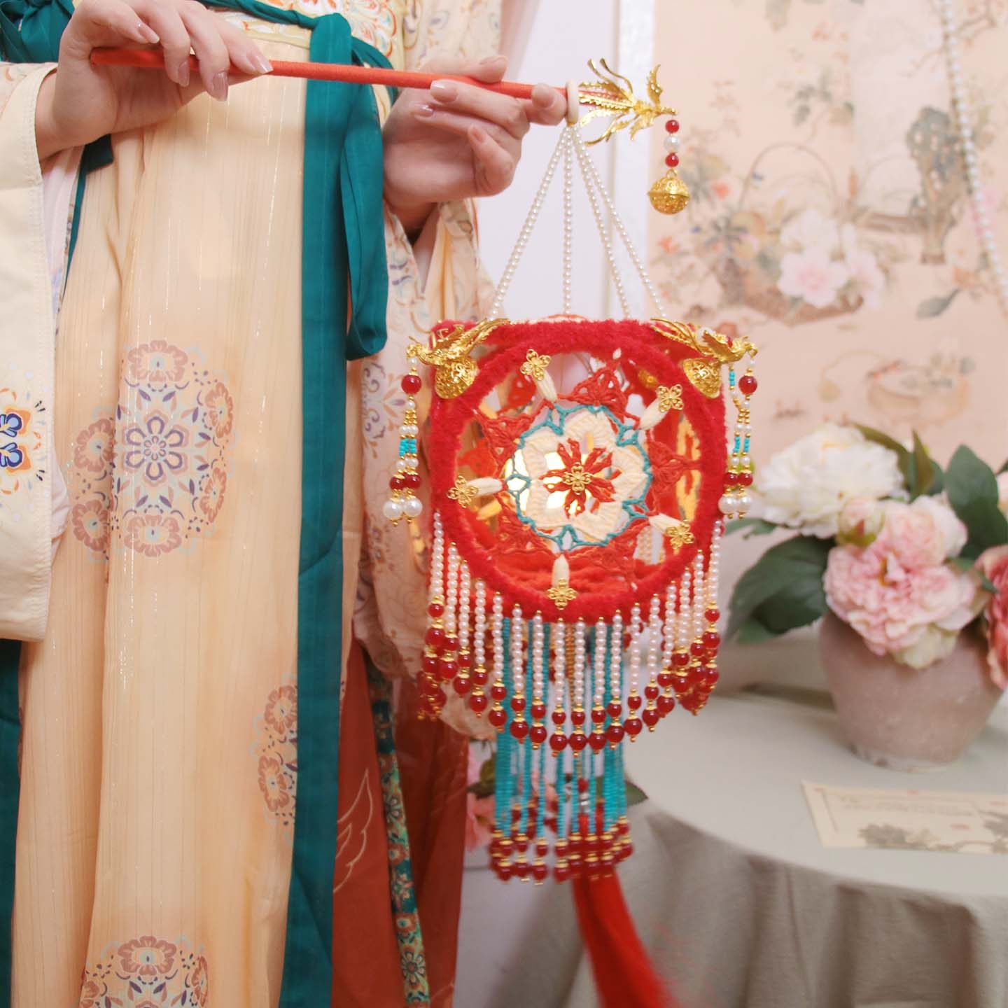 喜物语钩针灯笼手工diy材料包新年编织马年手提宫灯装饰春节挂饰,淘宝优惠券,粉丝福利购,淘宝优惠卷