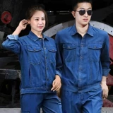 Хлопковый джинсовый тонкий комбинезон, дышащий износостойкий лонгслив, защита от ожогов