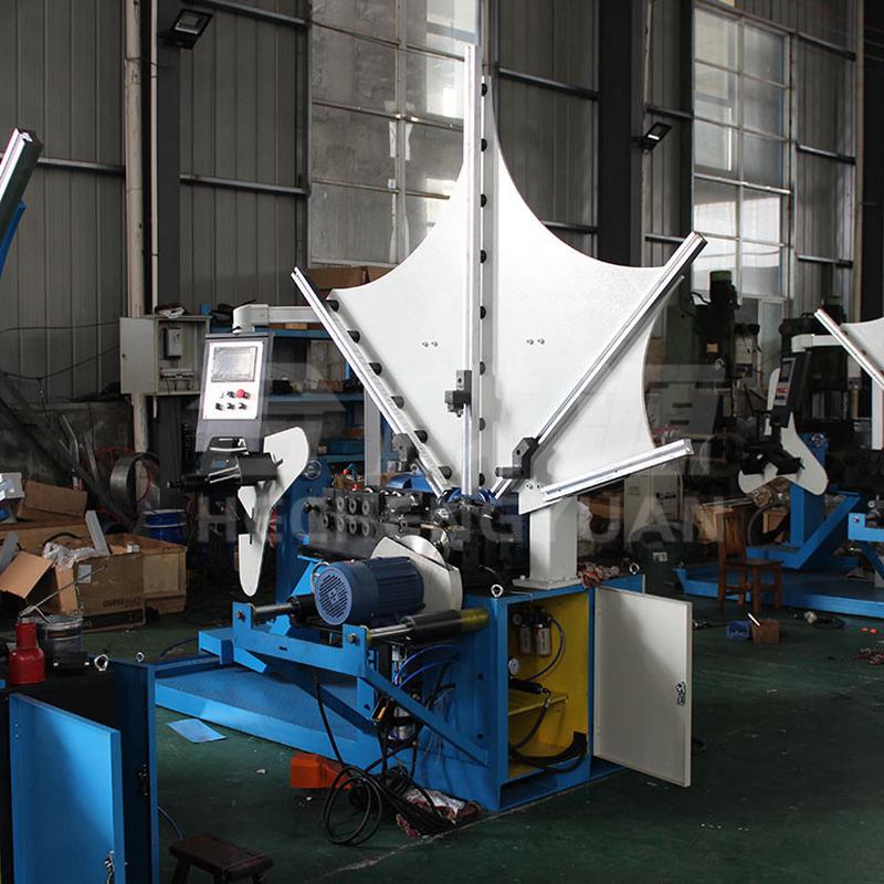 全自动钢带螺旋厂管模型螺旋风管机不锈钢螺旋制管机工风管机直销 - 图1