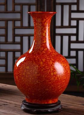 景德镇陶瓷花瓶颜色釉花瓶现代陶瓷工艺品批发摆设家居装饰摆件