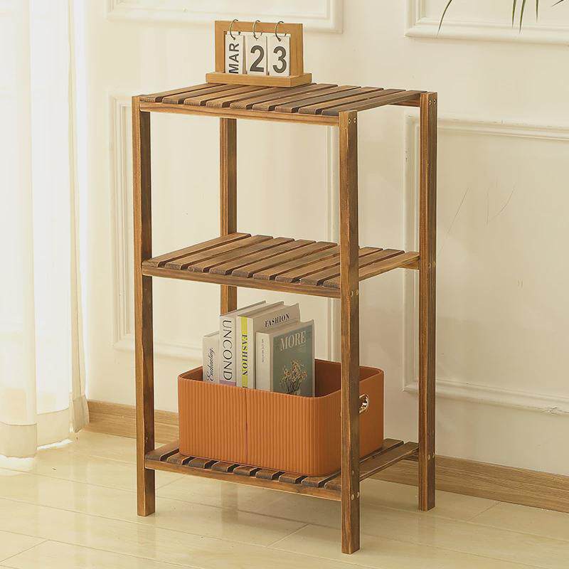 实木置物架子简易客厅书架卧室房间隔板储物架木收纳落地层架,淘宝优惠券,粉丝福利购,淘宝优惠卷