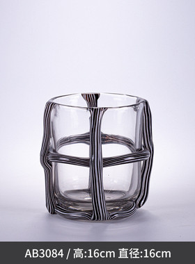 现代轻奢玻璃花瓶创意艺术花器摆件ins风干花水培餐桌摆件批发插