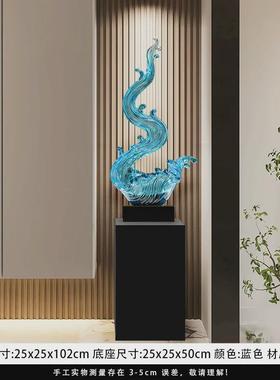 玄关风生水起钥匙收纳龙年摆件轻奢家居客厅高挡电视柜装饰办公室