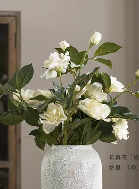 斑驳复古新中式陶罐侘插花风装饰品摆件玄关电视柜寂水培陶瓷花瓶