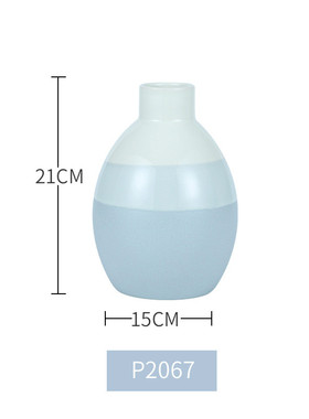欧式陶瓷花瓶客厅文艺简约餐桌面插花装饰瓶摆件民宿ins风插花器