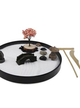 定制仿真供应日式枯山水沙盘摆件禅意家居厂家微型景观工艺品加工