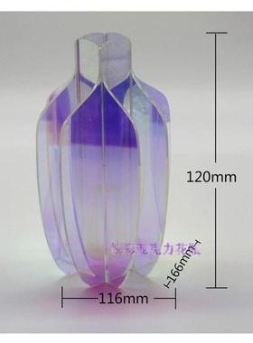 炫彩亚克力花瓶北欧简约花器INS插花瓶客厅家居装饰品桌面摆件