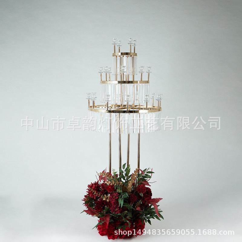 热销新款婚庆道具路引礼堂宴会厅酒店大堂装饰摆件亚克力吊饰烛台,淘宝优惠券,粉丝福利购,淘宝优惠卷