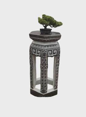 石雕中式花架盆景台石头花台仿古花盆架底座庭院户外落地架子摆件