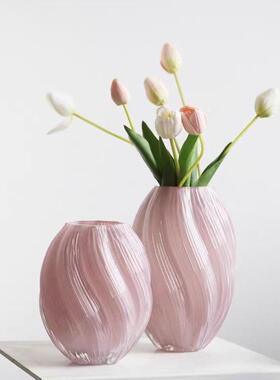 ins风欧式简约小众创意轻奢高级感餐桌客厅摆件水培插花玻璃花瓶