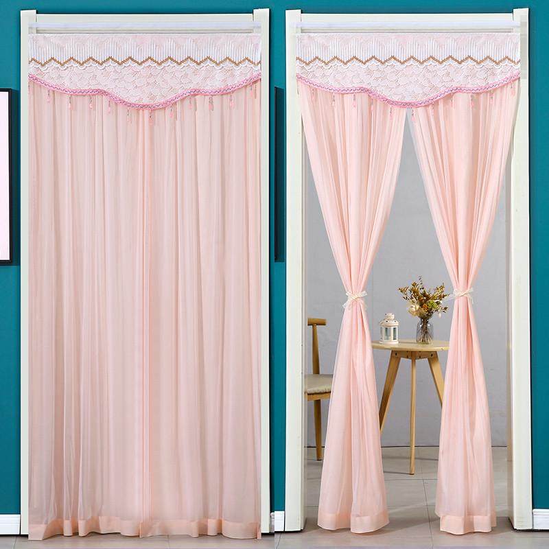 蕾丝门帘隔断帘家用免打孔纱帘卧室厨房挂帘夏季防蚊门帘2024新款,淘宝优惠券,粉丝福利购,淘宝优惠卷