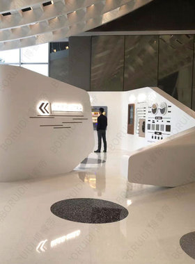 玻璃钢工程装饰大雕塑景观沙盘展示台外壳桌子异形墙体吧台包柱子