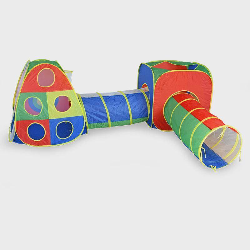 跨境儿童帐篷可折叠三件套隧道圆点波波海洋球池围栏室内游戏屋,淘宝优惠券,粉丝福利购,淘宝优惠卷