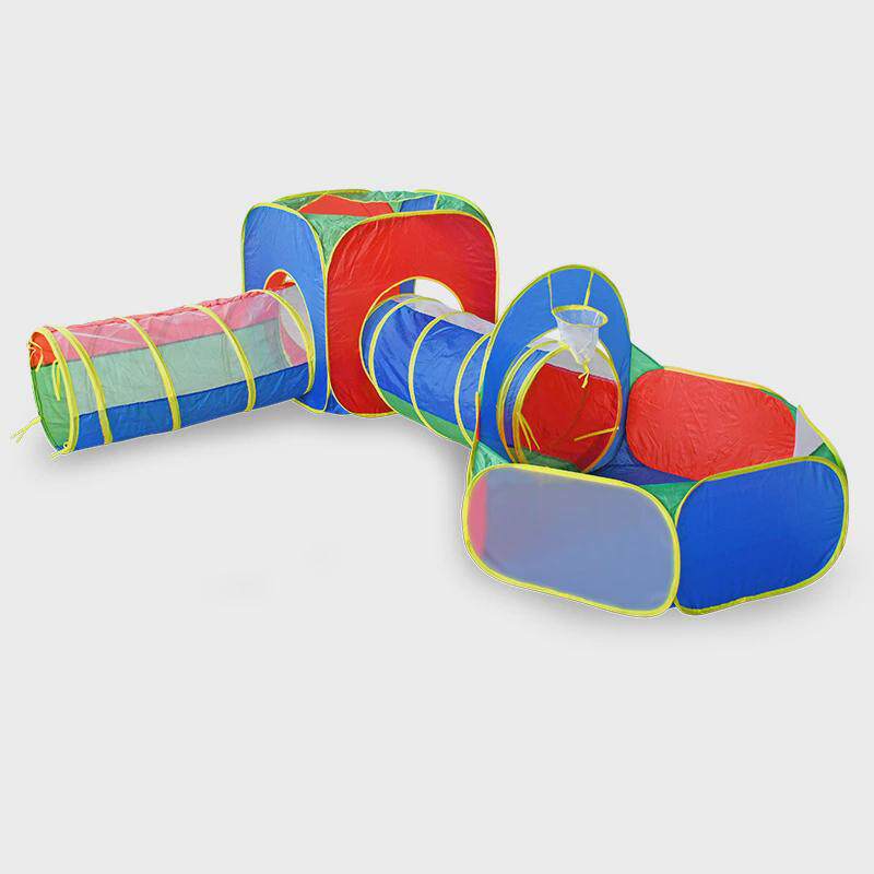 跨境儿童帐篷可折叠三件套隧道圆点波波海洋球池围栏室内游戏屋,淘宝优惠券,粉丝福利购,淘宝优惠卷
