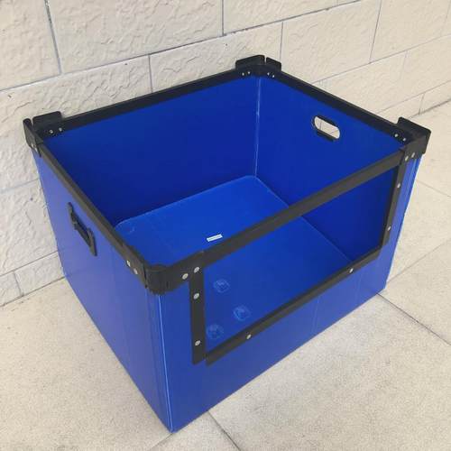 新款PP中空板开口箱骨架箱工具折叠周转箱防静电塑料收纳箱纸箱 - 图0
