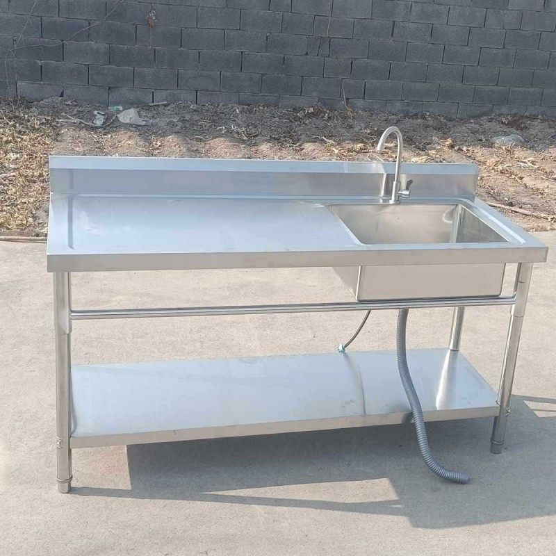 清灼不锈钢水槽带支架厨房单槽双槽水池洗碗洗菜洗手盆洗衣台一体,淘宝优惠券,粉丝福利购,淘宝优惠卷