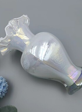 琉璃石榴花瓶网红欧式ins风轻奢高颜值客厅玻璃花瓶装饰摆件